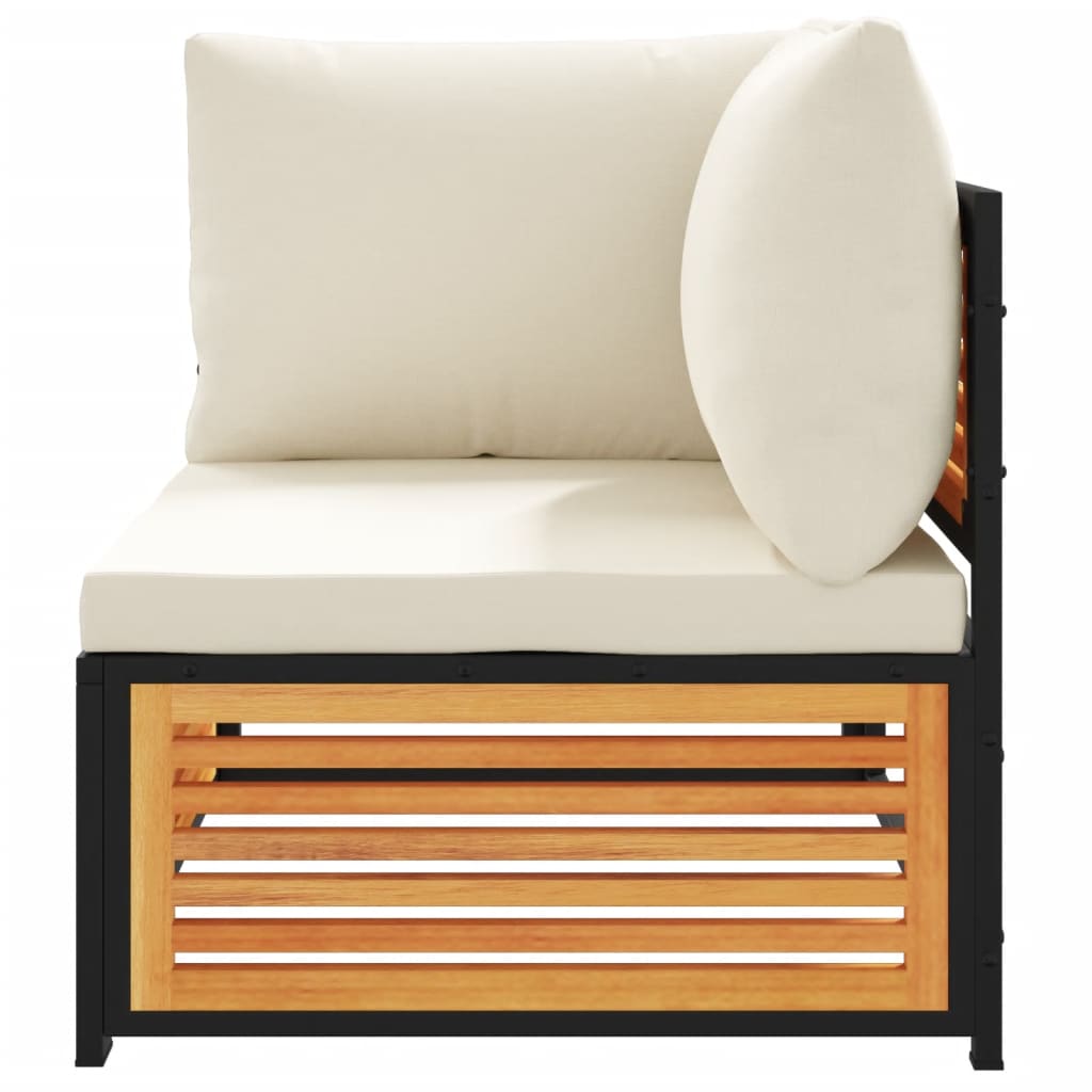 vidaXL Καναπέδες Κήπου με Μαξιλάρια Σετ 7 τεμ. από Μασίφ Ξύλο Ακακίας