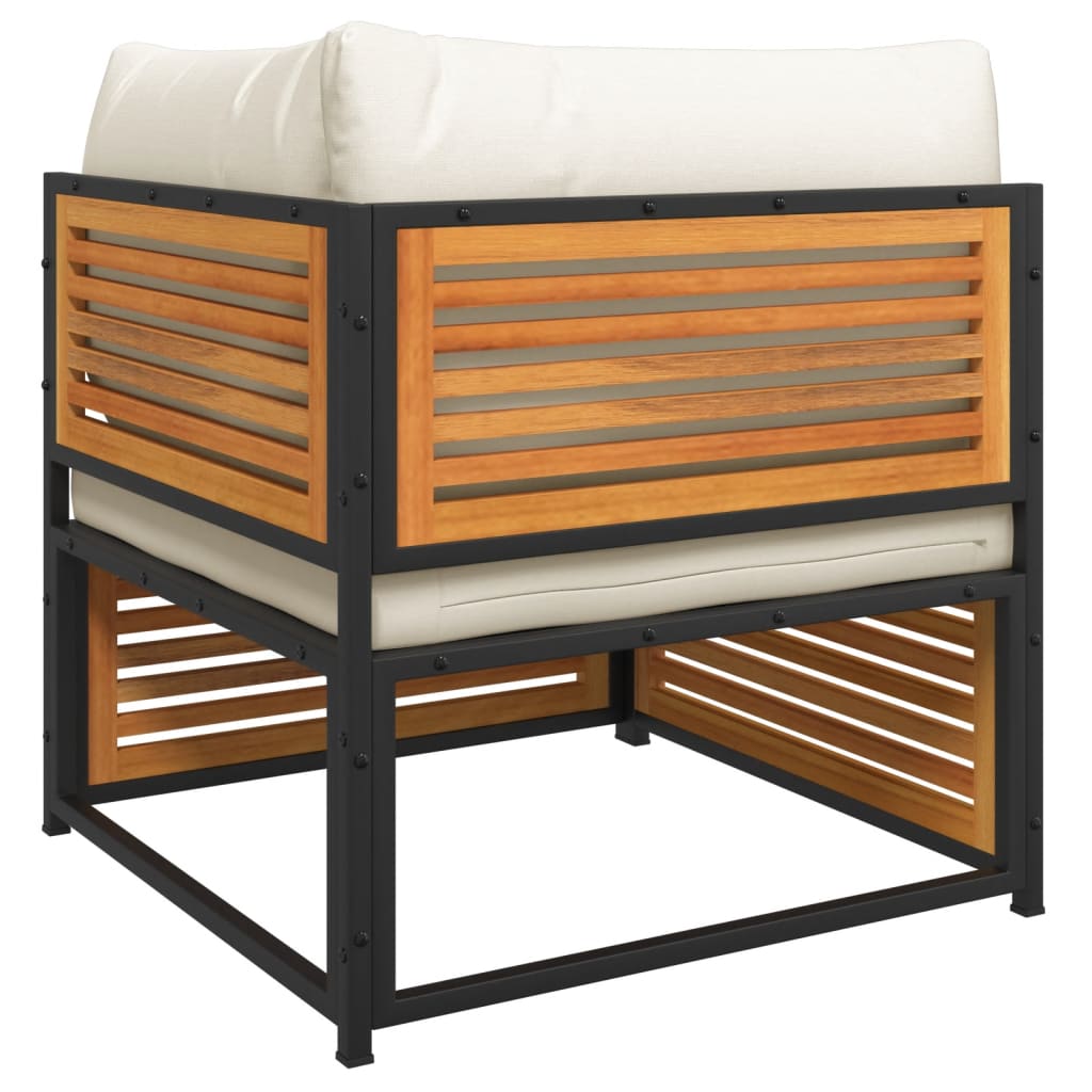 vidaXL Σαλόνι Κήπου Σετ 9 Τεμαχίων από Μασίφ Ξύλο Ακακίας με Μαξιλάρια