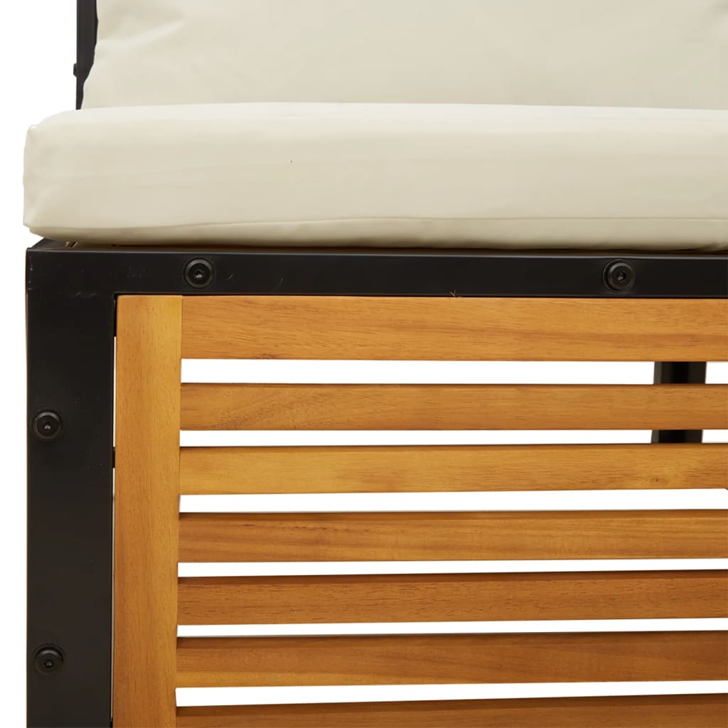 vidaXL Σαλόνι Κήπου Σετ 8 Τεμαχίων από Μασίφ Ξύλο Ακακίας με Μαξιλάρια