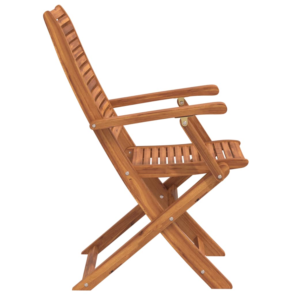 vidaXL Καρέκλες Κήπου Πτυσσόμενες 4 τεμ. 57x66x95 εκ. Μασίφ Ακακία