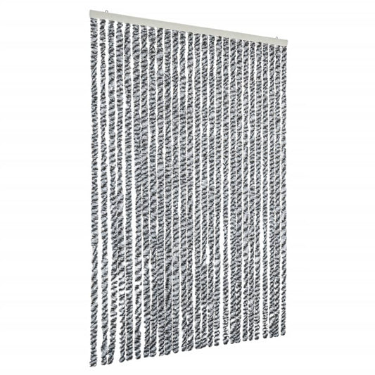 vidaXL Σήτα Εντόμων Γκρι/Μαύρη/Λευκή 118x220 εκ. από Σενίλ