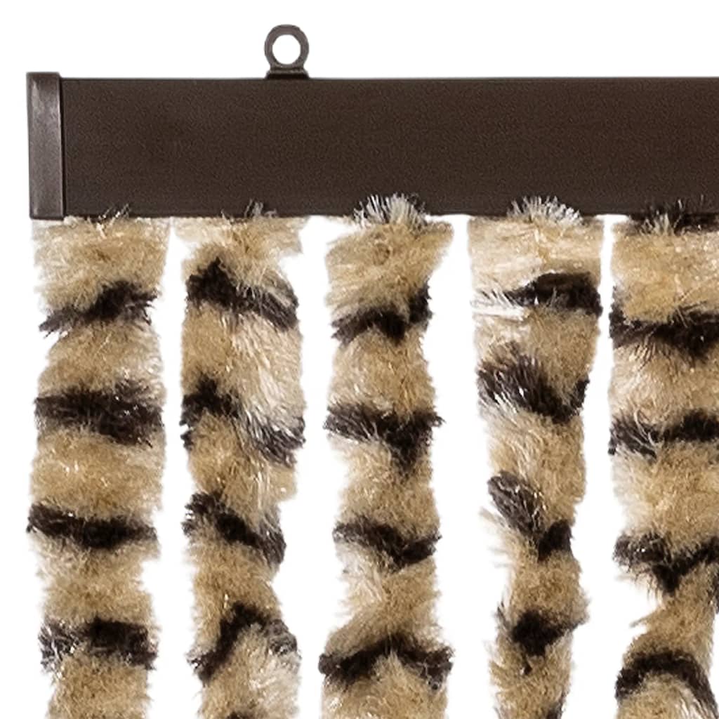 vidaXL Σήτα Εντόμων Μπεζ/ Καφέ 118x220 εκ. από Σενίλ