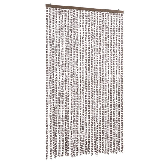 vidaXL Σήτα Εντόμων Taupe / Λευκό 118x220 εκ. από Σενίλ