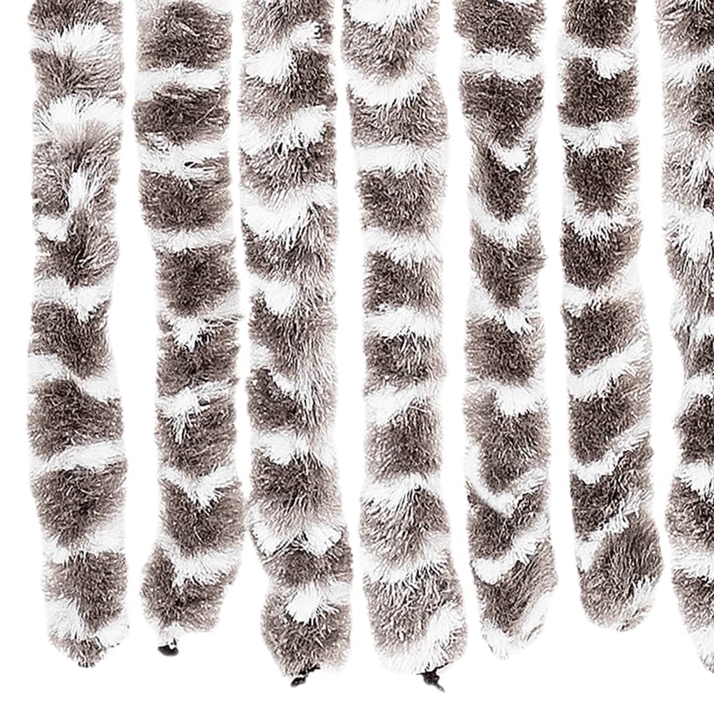 vidaXL Σήτα Εντόμων Taupe / Λευκό 118x220 εκ. από Σενίλ