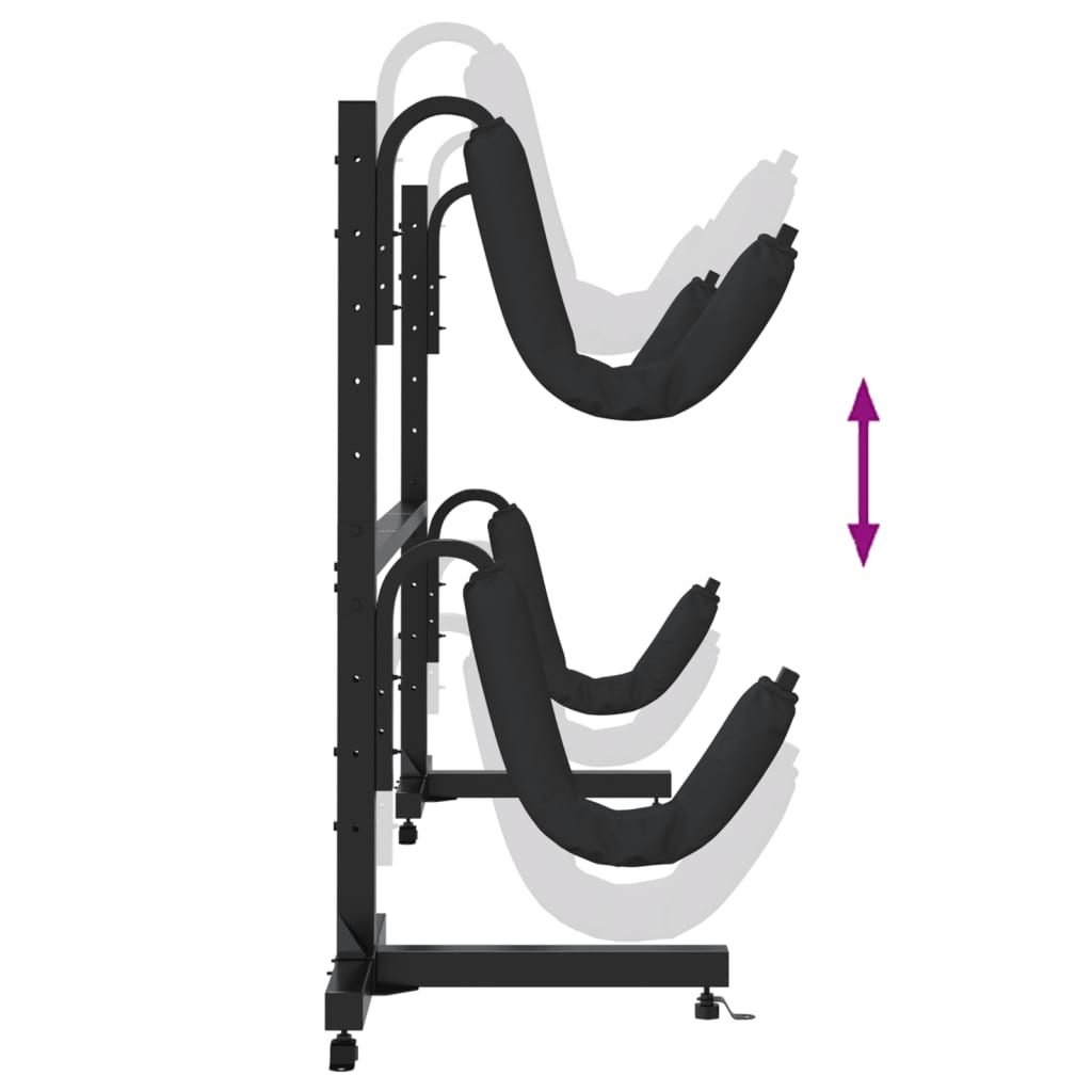 vidaXL Ράφι Αποθήκευσης Καγιάκ για 2 Καγιάκ 250x57x127,5 εκ. Ατσάλι