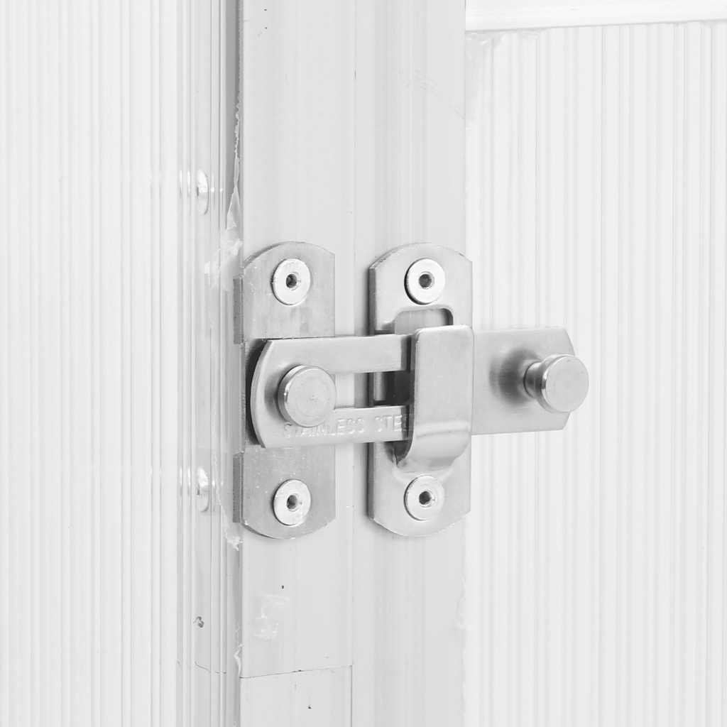 vidaXL Θερμοκήπιο με Πλαίσιο Βάσης Ασημί 169x114x195 εκ. Αλουμίνιο