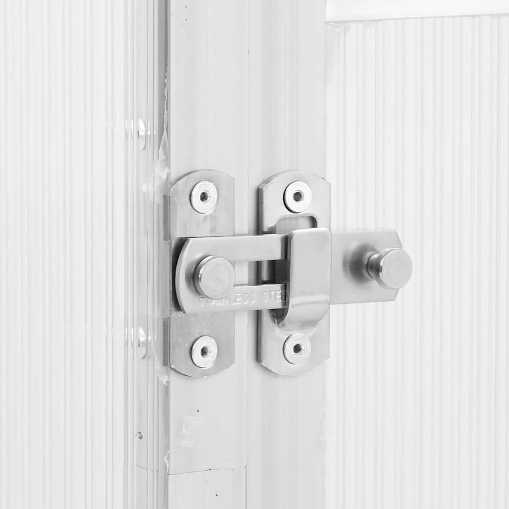 vidaXL Θερμοκήπιο με Πλαίσιο Βάσης Ασημί 169x169x195 εκ. Αλουμίνιο