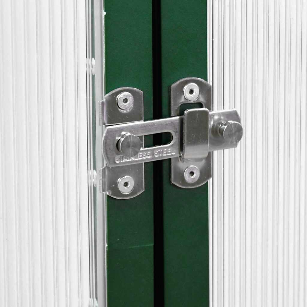 vidaXL Θερμοκήπιο με Πλαίσιο Βάσης Πράσινο 169x169x195 εκ. Αλουμίνιο