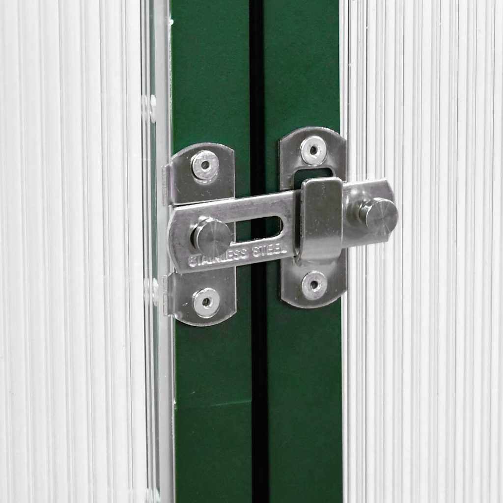 vidaXL Θερμοκήπιο με Πλαίσιο Βάσης Πράσινο 169x169x202 εκ. Αλουμίνιο