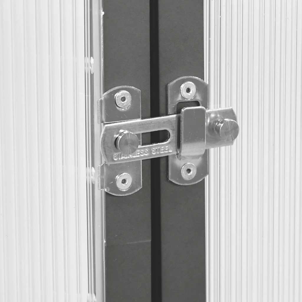 vidaXL Θερμοκήπιο με Πλαίσιο Βάσης Ανθρακί 224x169x195 εκ. Αλουμίνιο