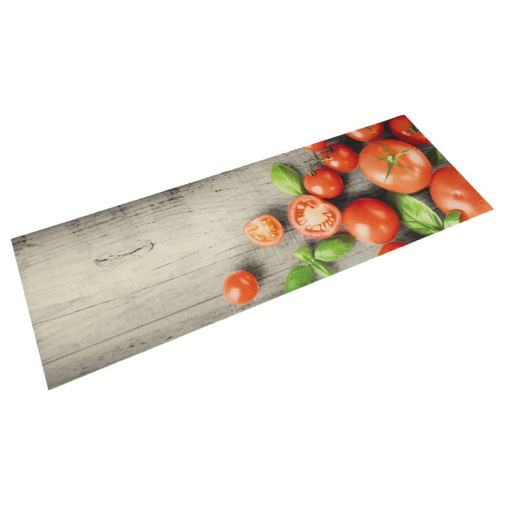 vidaXL Χαλί Κουζίνας Πλενόμενο Σχέδιο Tomatoes 45 x 150 εκ. Βελούδινο