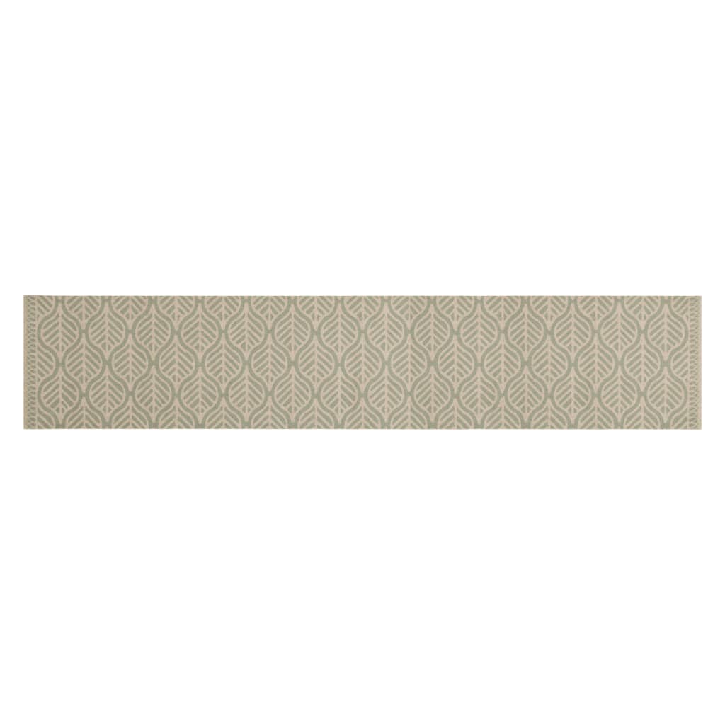 vidaXL Χαλί Κουζίνας Πλενόμενο Σχέδιο Φύλλα 60 x 300 εκ. Βελούδινο