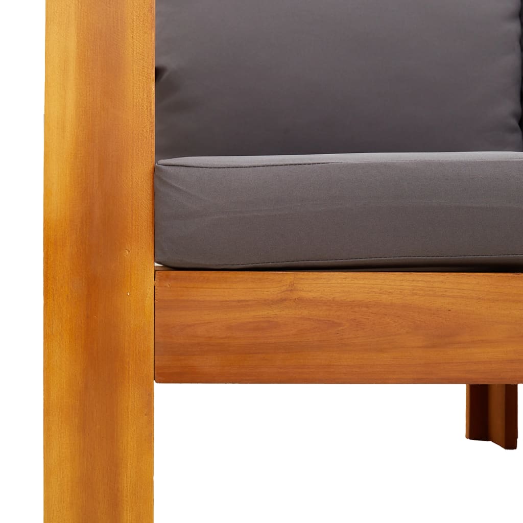 vidaXL Σαλόνι Κήπου Σετ 8 Τεμαχίων από Μασίφ Ξύλο Ακακίας με Μαξιλάρια