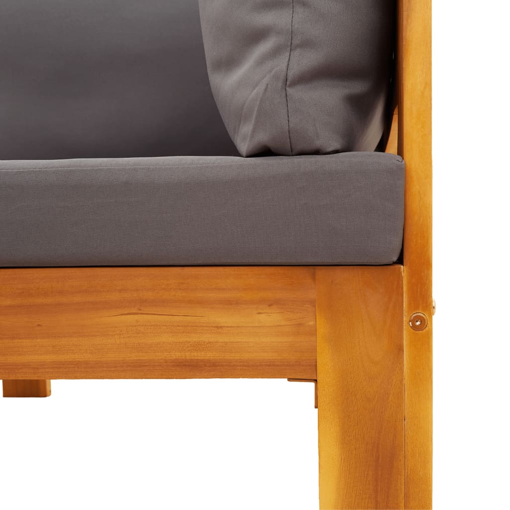 vidaXL Καναπέδες Κήπου με Μαξιλάρια Σετ 10 τεμ. από Μασίφ Ξύλο Ακακίας