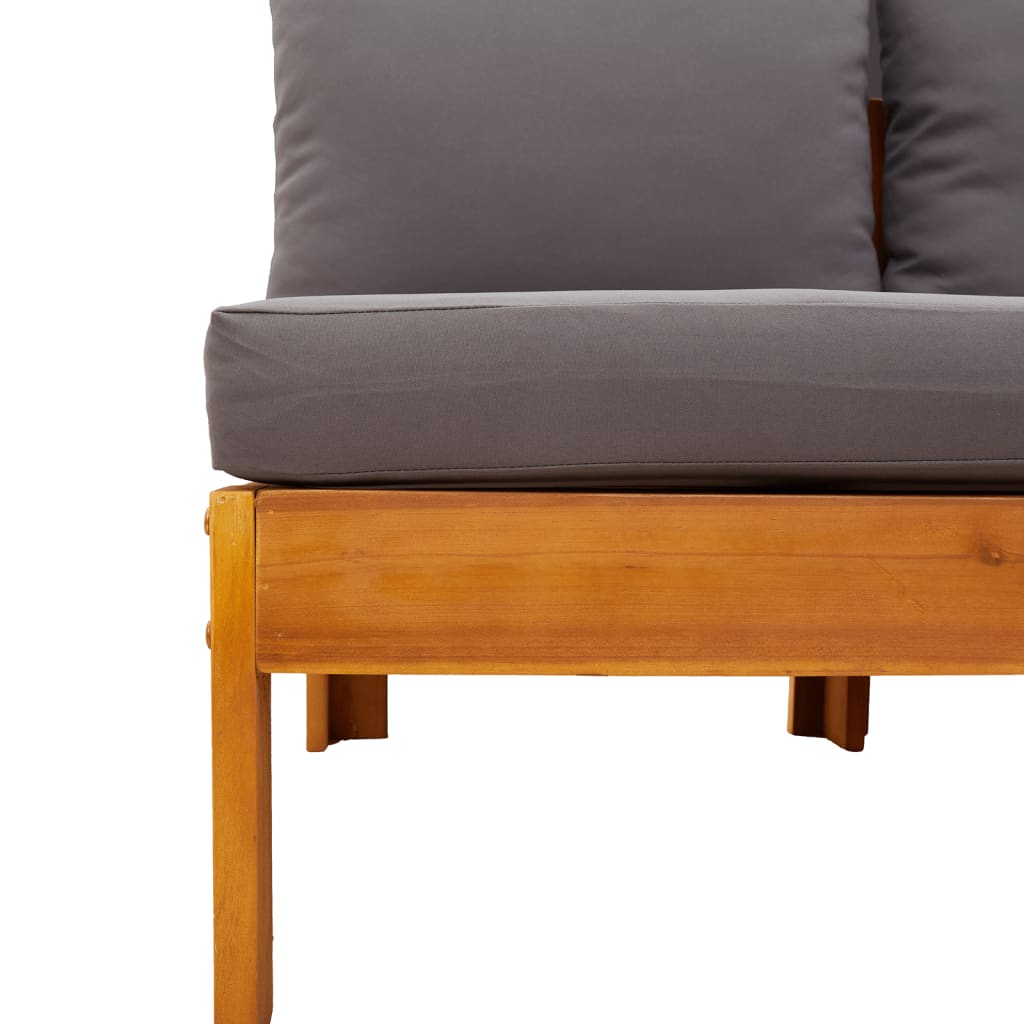 vidaXL Σαλόνι Κήπου Σετ 6 Τεμαχίων από Μασίφ Ξύλο Ακακίας με Μαξιλάρια