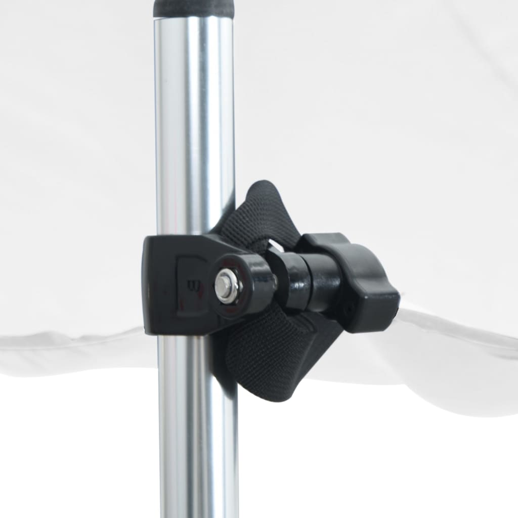 vidaXL Επέκταση Σκιάστρου Σετ Σχήμα Τ Λευκό 170x170x(113-182,5) εκ.