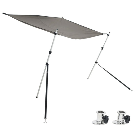 vidaXL Επέκταση Σκιάστρου Σχήμα Τ Ανθρακί 174x205x(115-194) εκ.