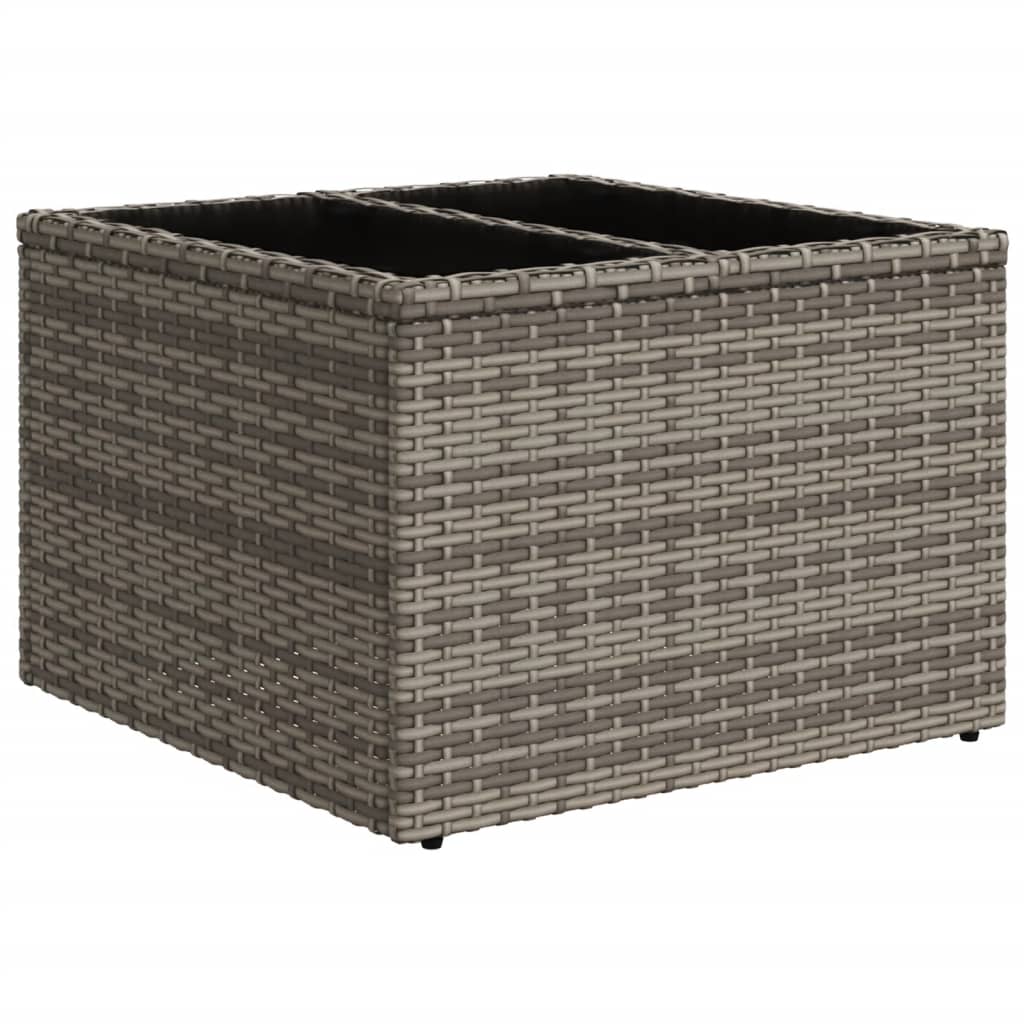 vidaXL Σετ Καναπέδων Κήπου 8 Τεμαχίων με Μαξιλάρια Γκρι από Συνθετικό Ρατάν