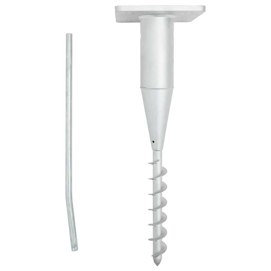 vidaXL Βάση Ομπρέλας Εδάφους 16 x 16 x 52 εκ. από Χάλυβα