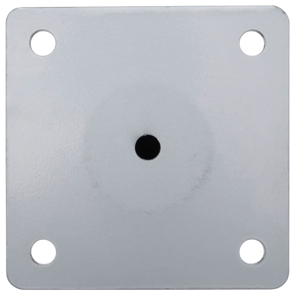 vidaXL Βάση Ομπρέλας Ασημί για Ιστό Ø38/48 Ατσάλι