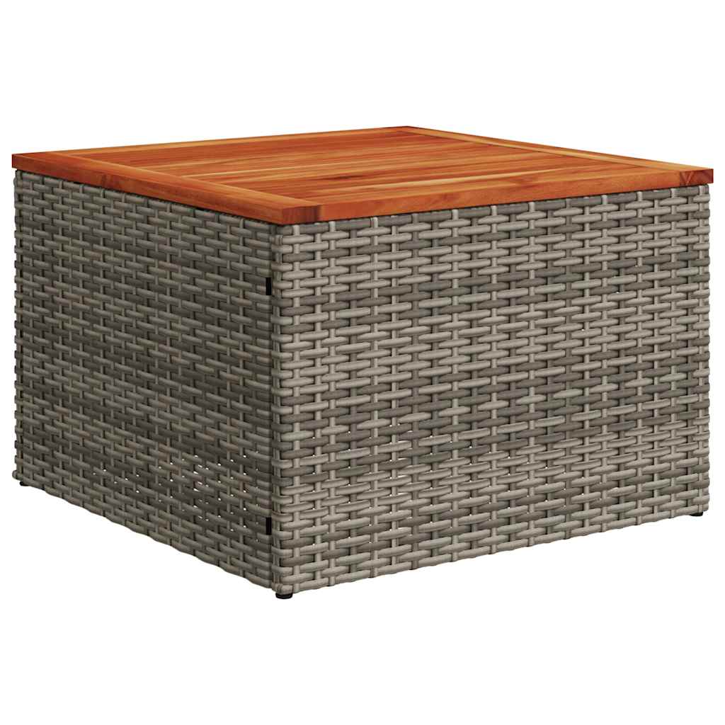 vidaXL Σετ Καναπέδων Κήπου 11 Τεμαχίων με Μαξιλάρια Γκρι από Συνθετικό Ρατάν