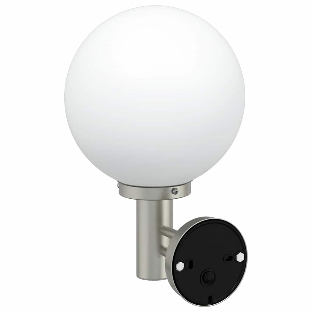 vidaXL Εξωτερικά Φωτιστικά Τοίχου 2 pcs Ασημί 28 x 25 x 38 εκ