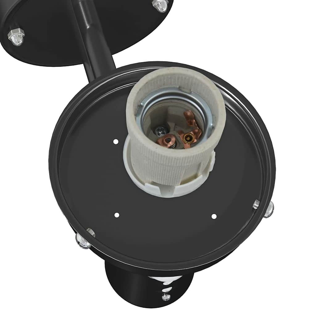 vidaXL Εξωτερικά Φωτιστικά Τοίχου 2 pcs Μαύρο 28 x 25 x 38 εκ