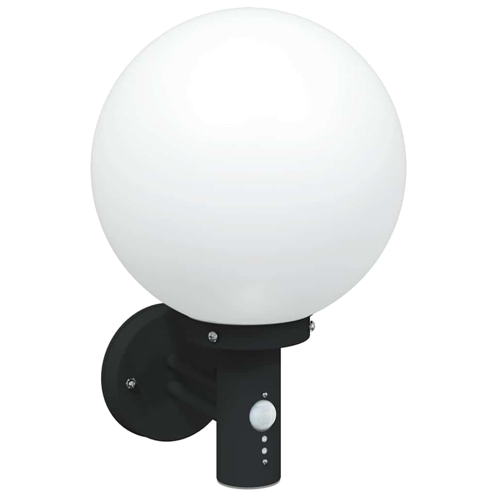 vidaXL Εξωτερικά Φωτιστικά Τοίχου 2 pcs Μαύρο 28 x 25 x 38 εκ