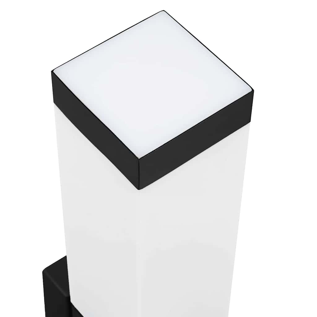 vidaXL Εξωτερικά Φωτιστικά Τοίχου 2 pcs Μαύρο 10.5 x 6 x 35 εκ.