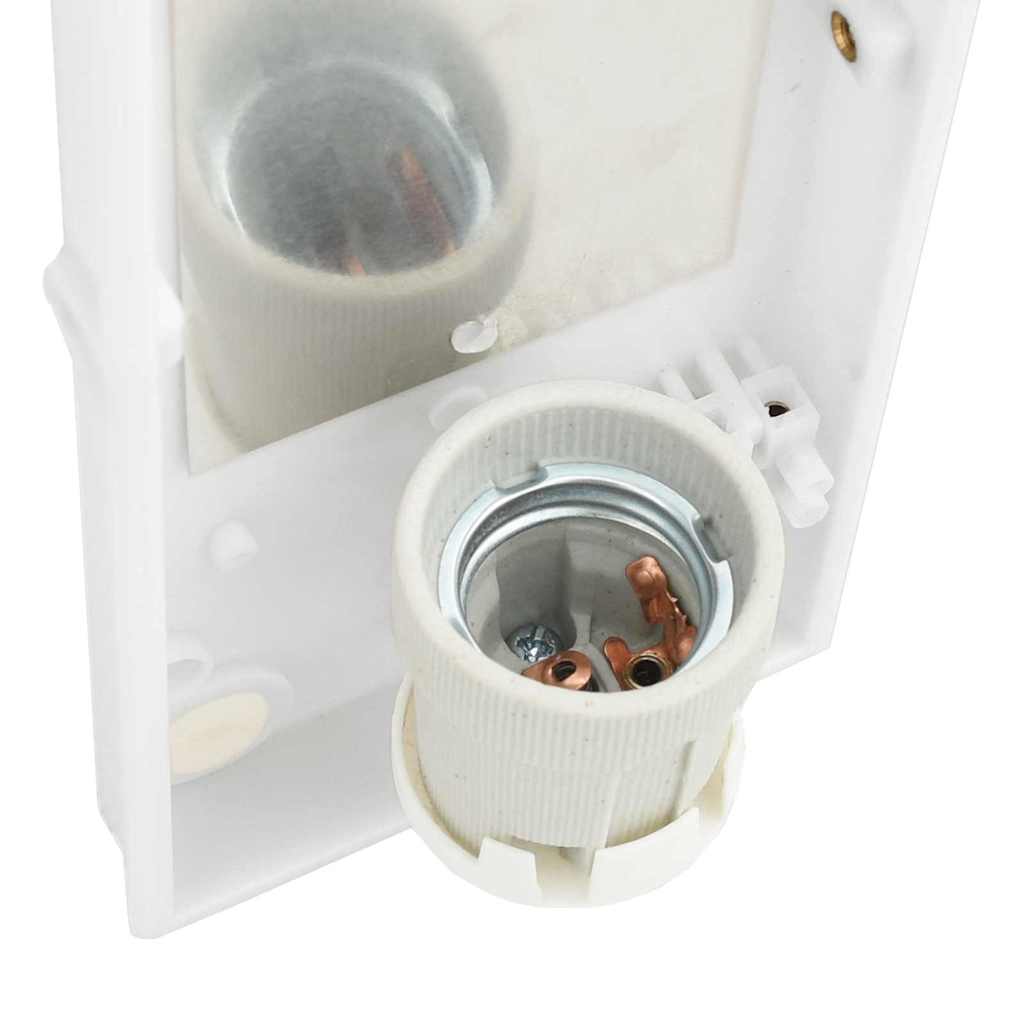 vidaXL Εξωτερικά Φωτιστικά Τοίχου 2 pcs Μαύρο 32 x 10 x 10 εκ