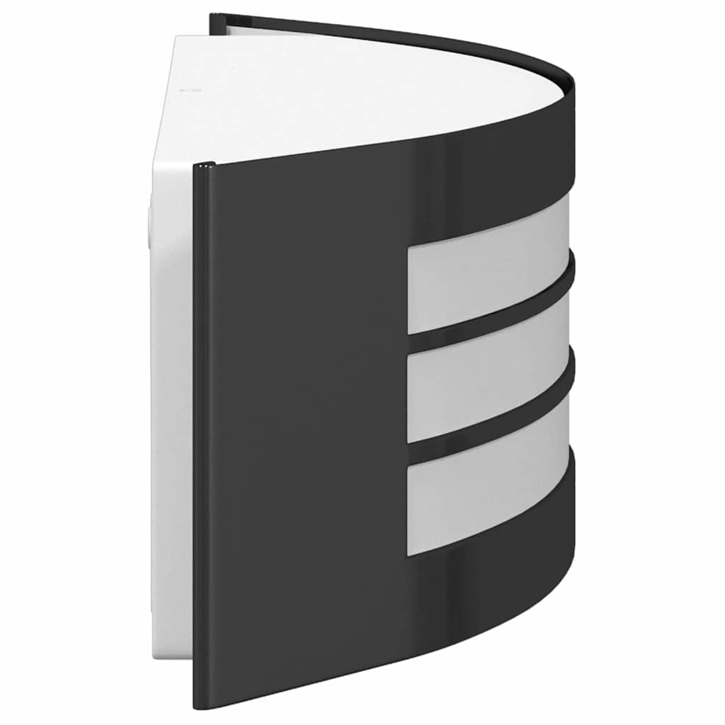 vidaXL Εξωτερικά Φωτιστικά Τοίχου 2 pcs Μαύρο 32 x 10 x 10 εκ