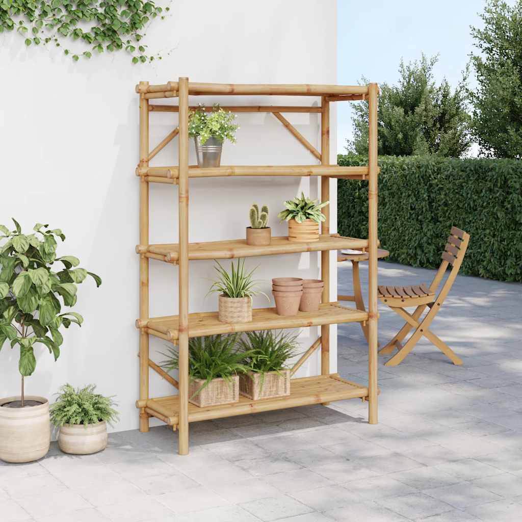 vidaXL Ραφιέρα 5 Επιπέδων 100 x 40 x 150 εκ. από Μπαμπού