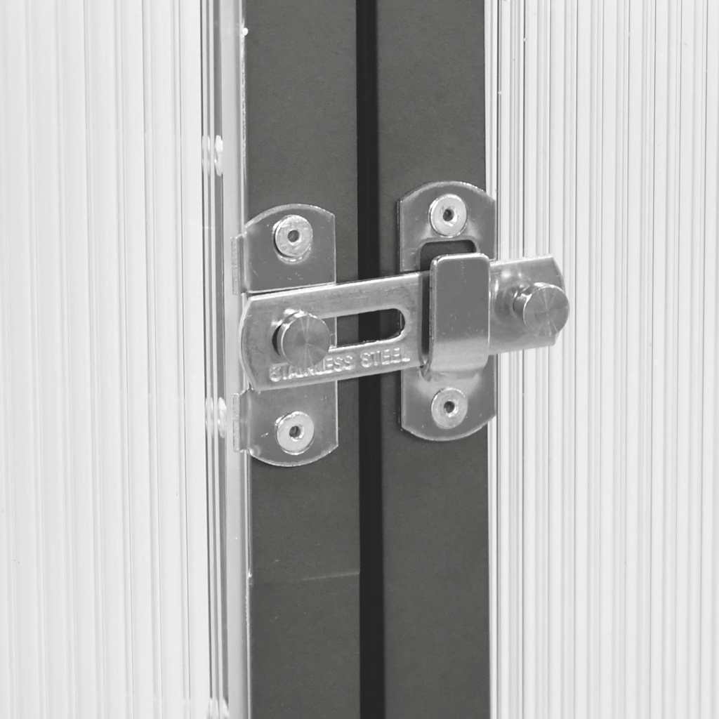 vidaXL Θερμοκήπιο με Πλαίσιο Βάσης Ανθρακί 224x169x202 εκ. Αλουμινίου