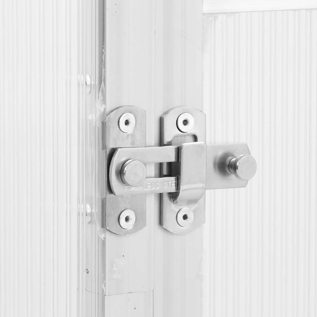 vidaXL Θερμοκήπιο με Πλαίσιο Βάσης Ασημί 334x169x195 εκ. Αλουμινίου