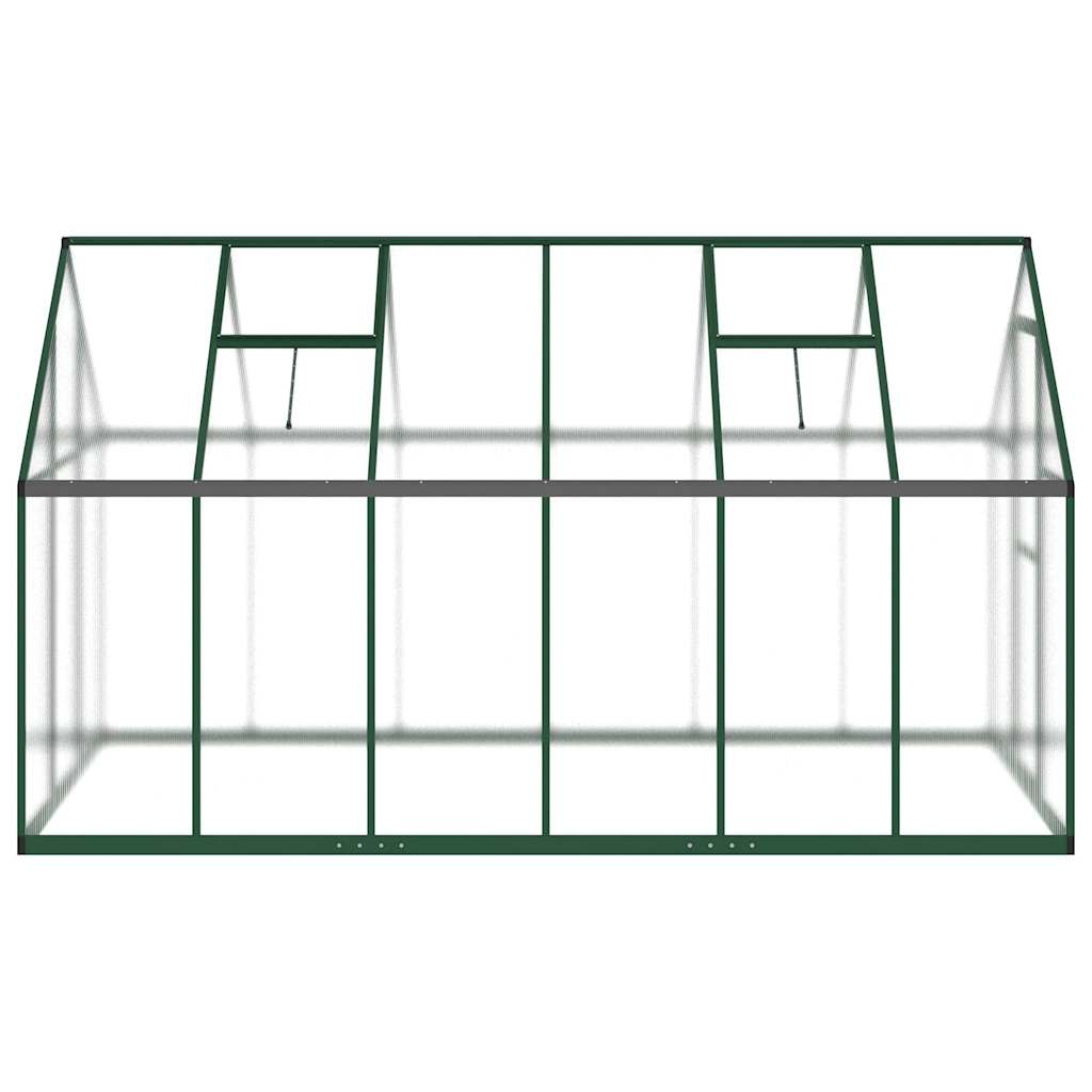 vidaXL Θερμοκήπιο με Πλαίσιο Βάσης Πράσινο 334x169x195 εκ. Αλουμινίου