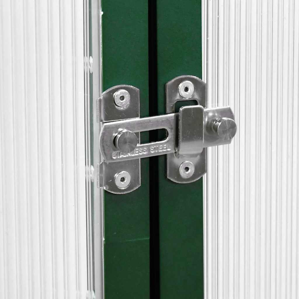 vidaXL Θερμοκήπιο με Πλαίσιο Βάσης Πράσινο 334x169x195 εκ. Αλουμινίου