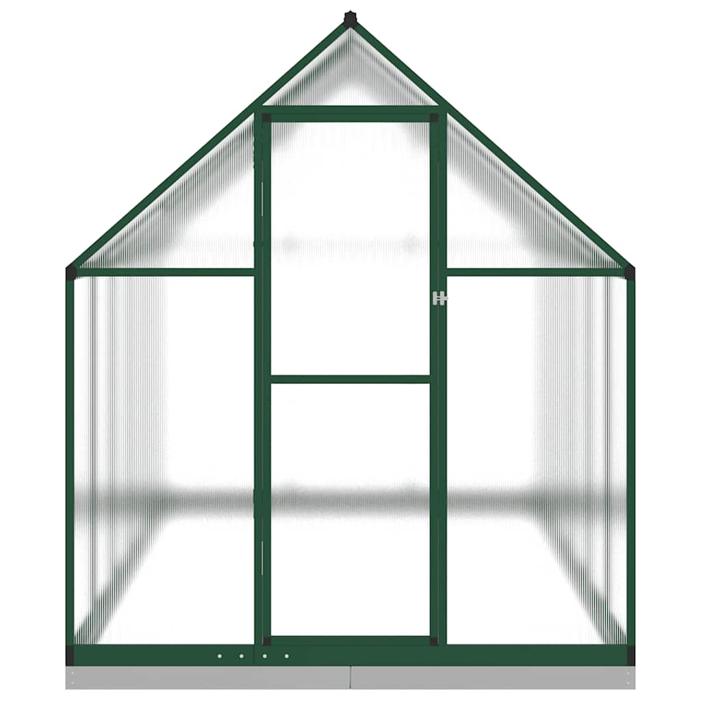 vidaXL Θερμοκήπιο με Πλαίσιο Βάσης Πράσινο 334x169x202 εκ. Αλουμινίου