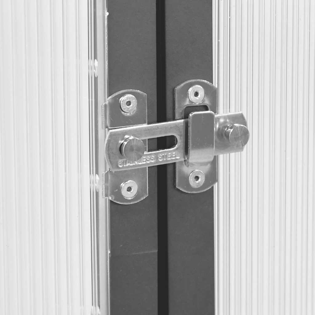 vidaXL Θερμοκήπιο με Πλαίσιο Βάσης Ανθρακί 334x169x202 εκ. Αλουμίνιο