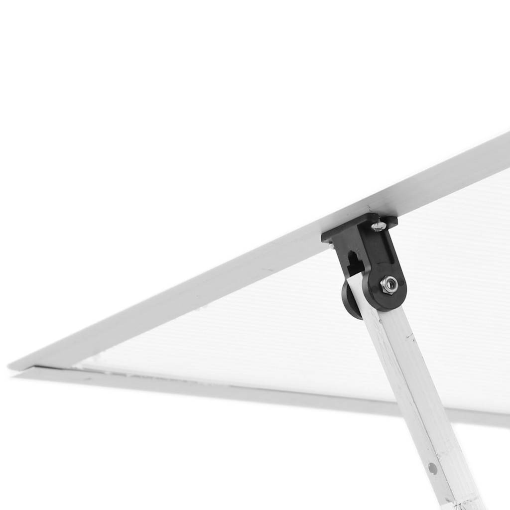 vidaXL Θερμοκήπιο με Πλαίσιο Βάσης Ασημί 445x169x195 εκ. Αλουμινίου