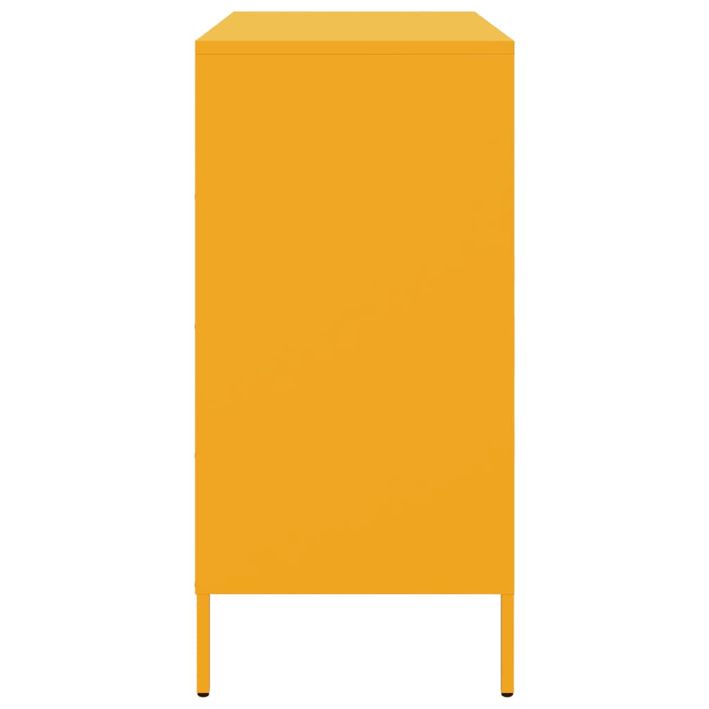 vidaXL Ντουλάπι Μουσταρδί 68x39x79 εκ. από Ατσάλι