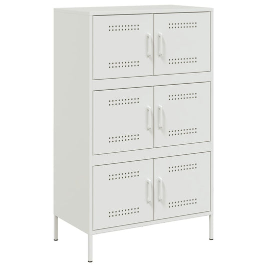 vidaXL Ντουλάπι Λευκό 68x39x113 εκ. από Ατσάλι