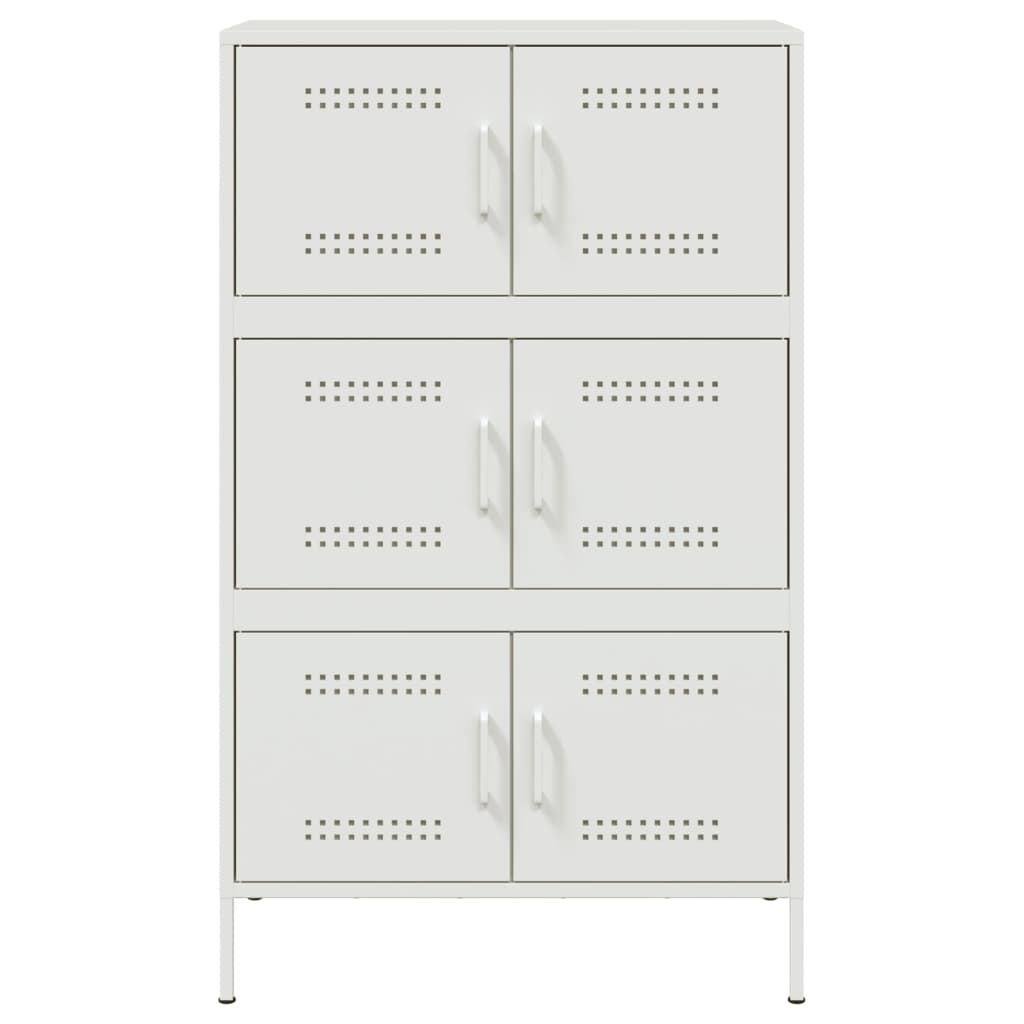 vidaXL Ντουλάπι Λευκό 68x39x113 εκ. από Ατσάλι