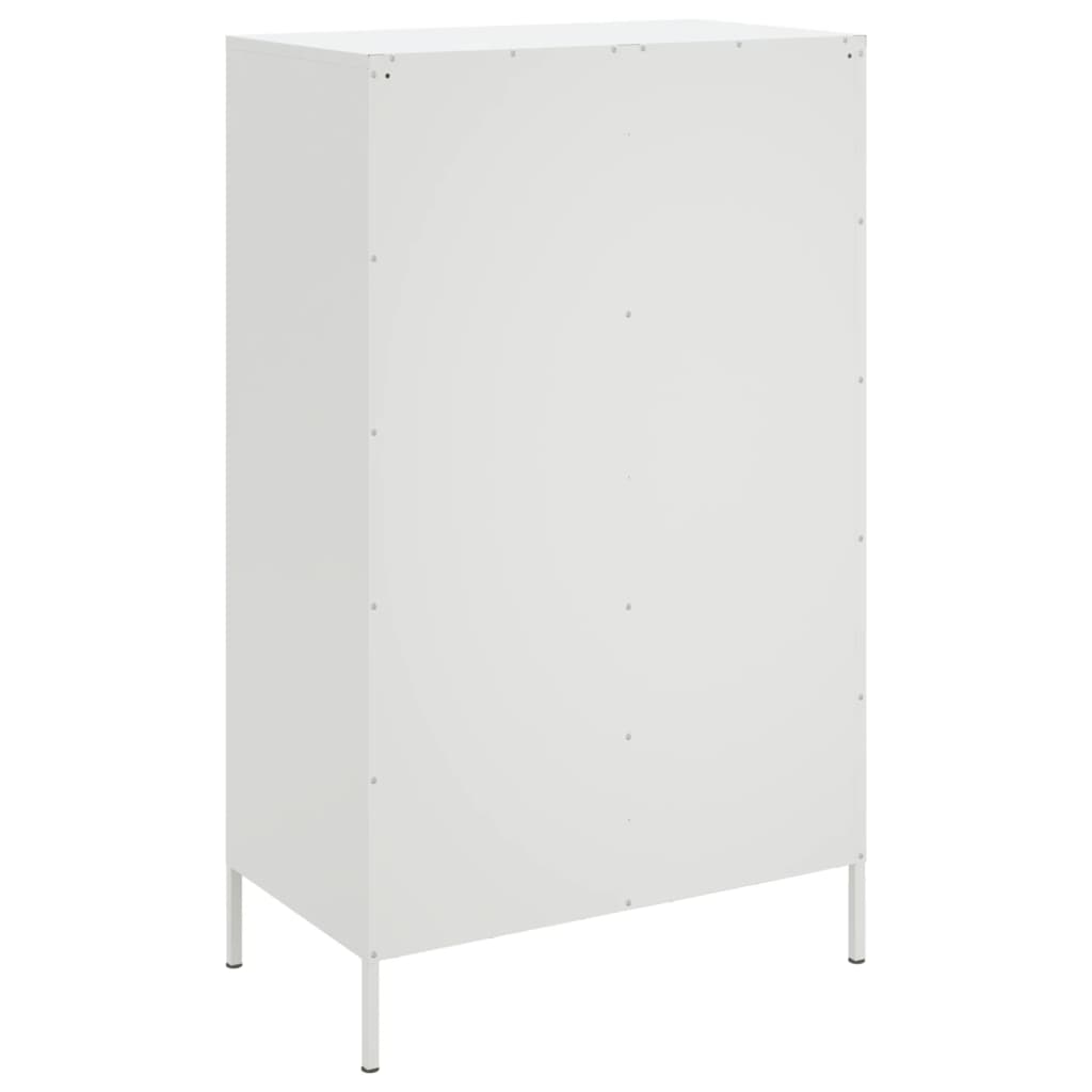 vidaXL Ντουλάπι Λευκό 68x39x113 εκ. από Ατσάλι