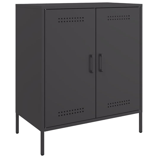 vidaXL Ντουλάπι Μαύρο 68x39x79 εκ. από Ατσάλι