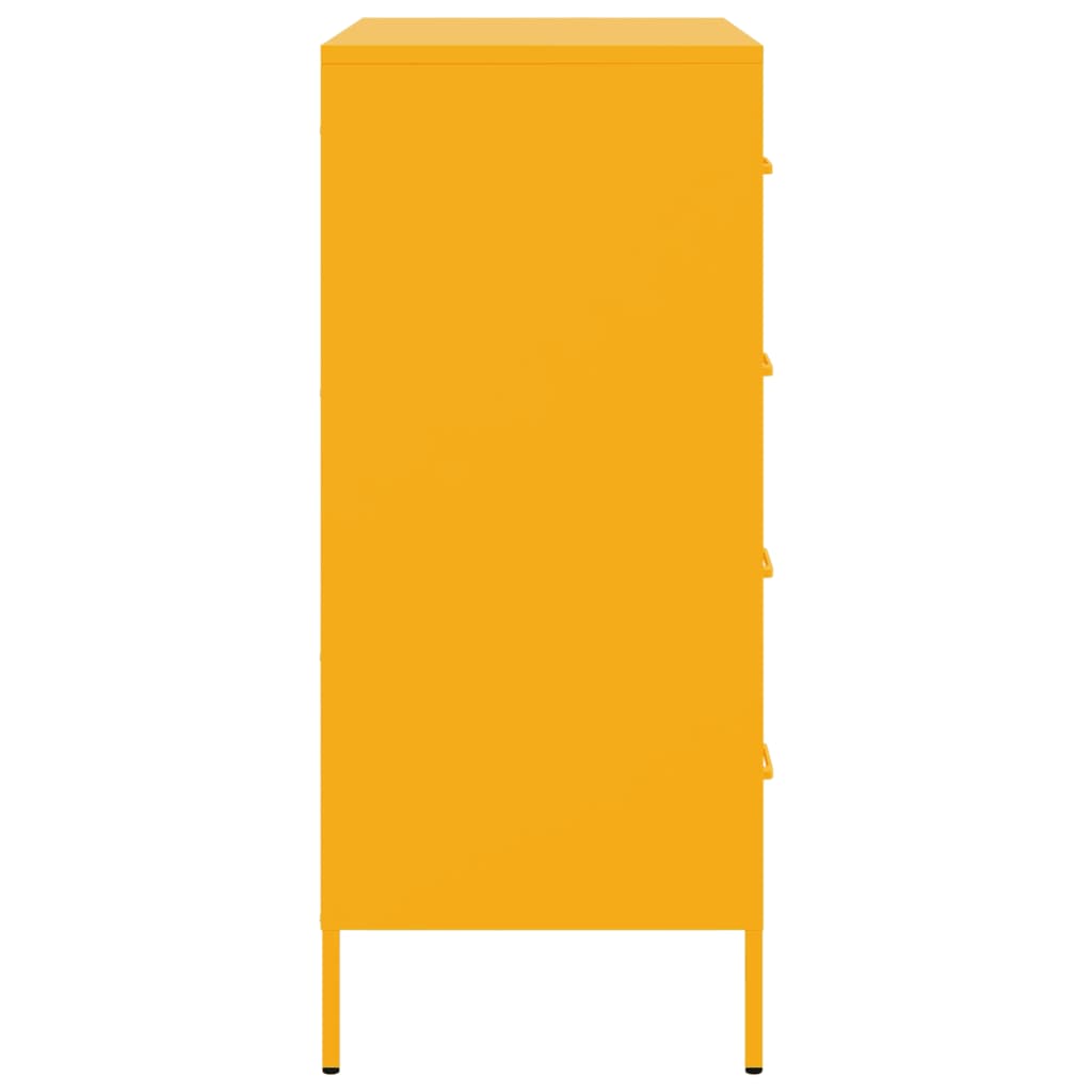 vidaXL Ντουλάπι Μουσταρδί 68x39x89 εκ. από Ατσάλι