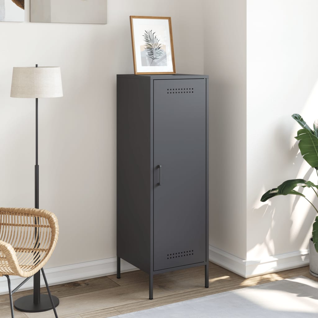 vidaXL Ντουλάπι Ανθρακί 36x39x113 εκ. από Ατσάλι