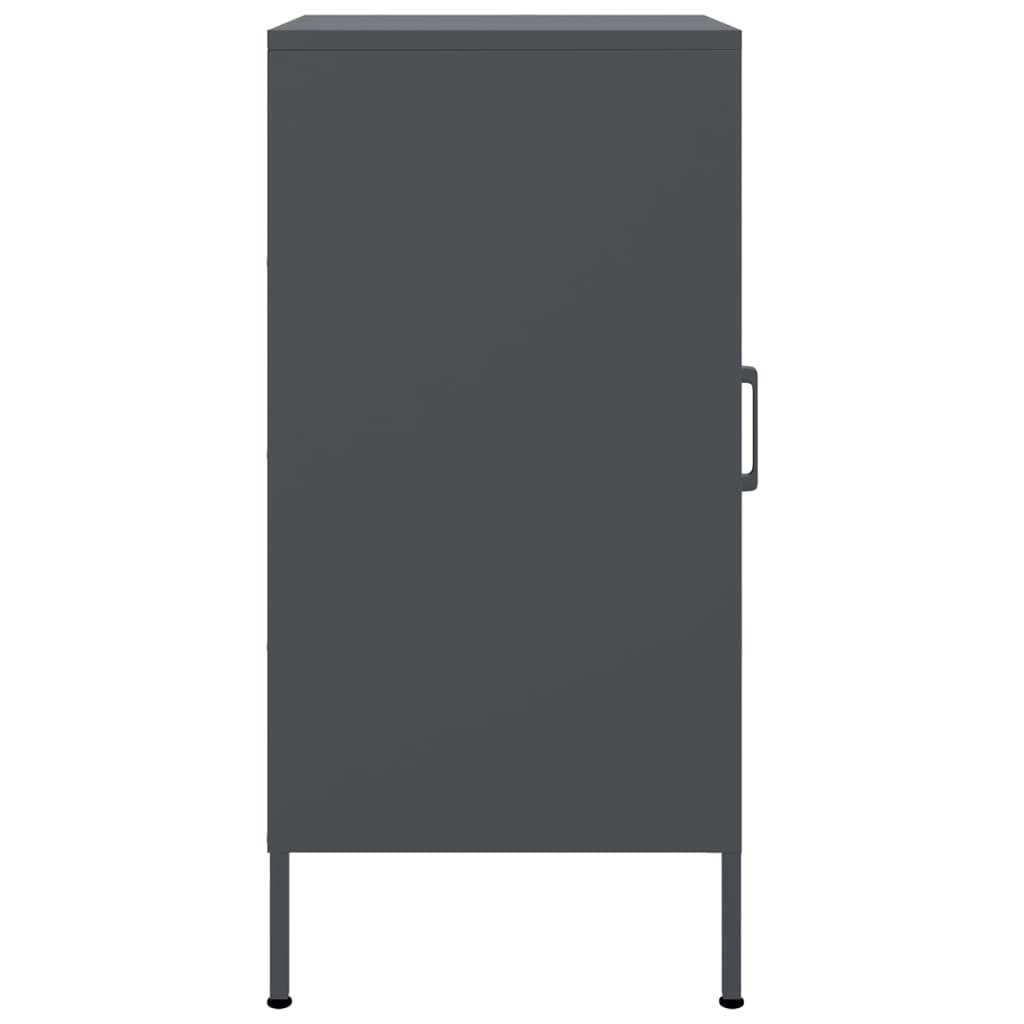 vidaXL Ντουλάπι Ανθρακί 36x39x79 εκ. από Χάλυβα