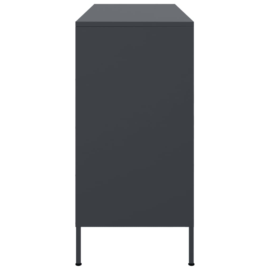 vidaXL Ντουλάπι Ανθρακί 100,5x39x79 εκ. από Χάλυβα