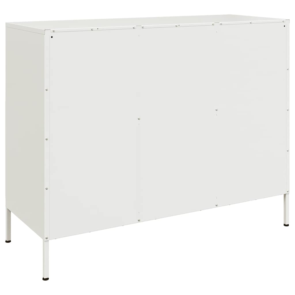 vidaXL Ντουλάπι Λευκό 100,5x39x79 εκ. από Χάλυβα