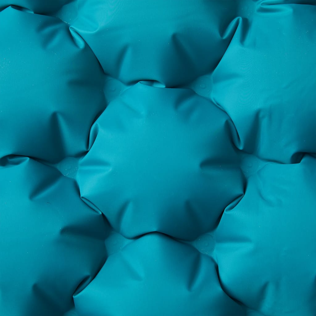 vidaXL Στρώμα Κάμπινγκ Αυτοφούσκωτο Διπλό με Μαξιλάρια Μπλε